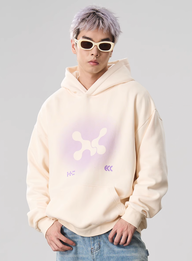 Harsh and Cruel Gradient Logo Print Hoodie