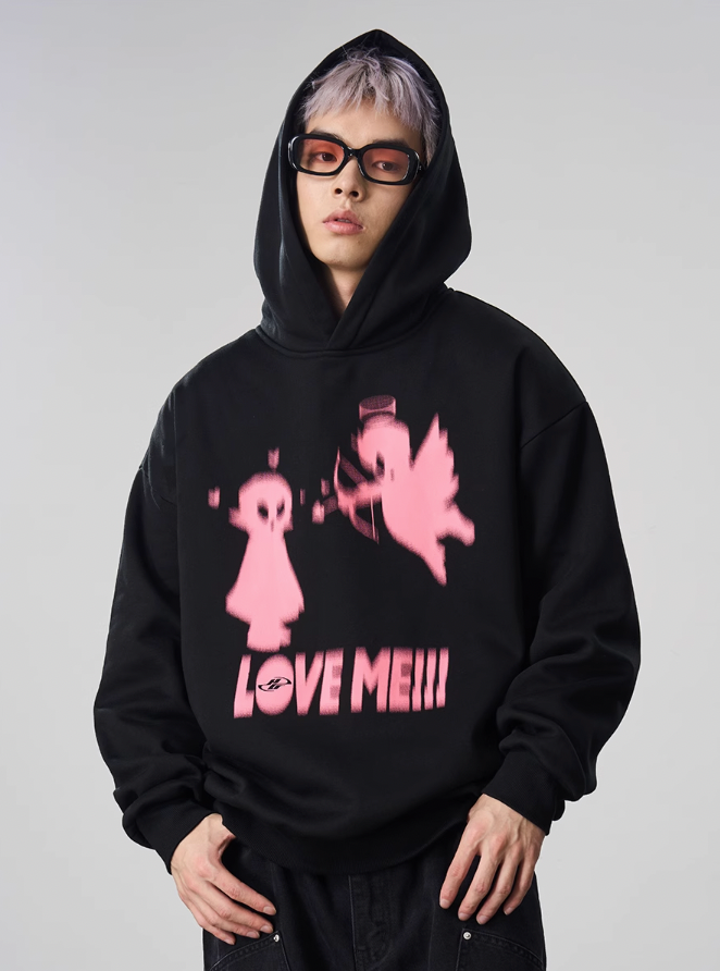 Harsh and Cruel Angel Imp Phantom Graffiti Hoodie