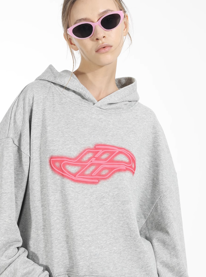 Harsh and Cruel Neon Super Runner Foam Gradient Hoodie