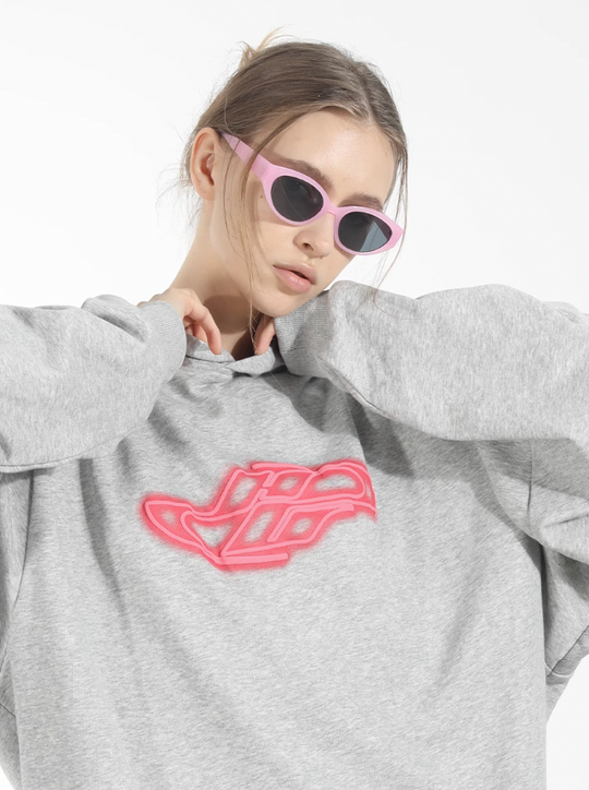 Harsh and Cruel Neon Super Runner Foam Gradient Hoodie