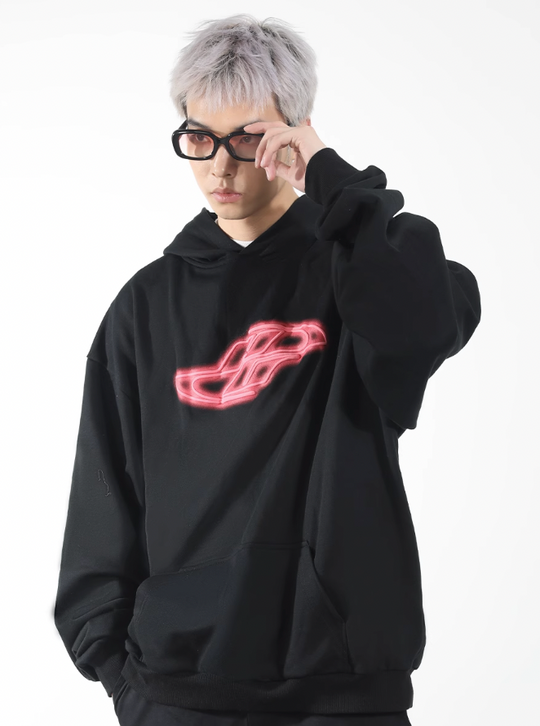 Harsh and Cruel Neon Super Runner Foam Gradient Hoodie