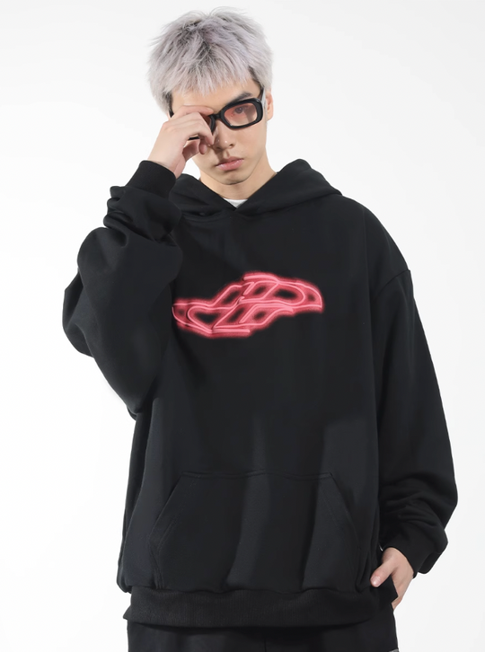 Harsh and Cruel Neon Super Runner Foam Gradient Hoodie