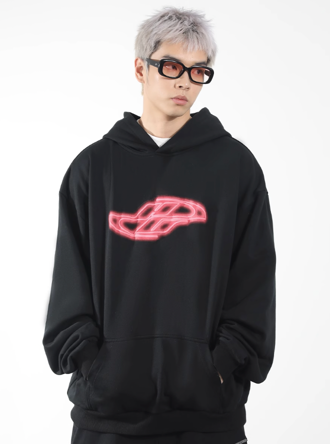 Harsh and Cruel Neon Super Runner Foam Gradient Hoodie