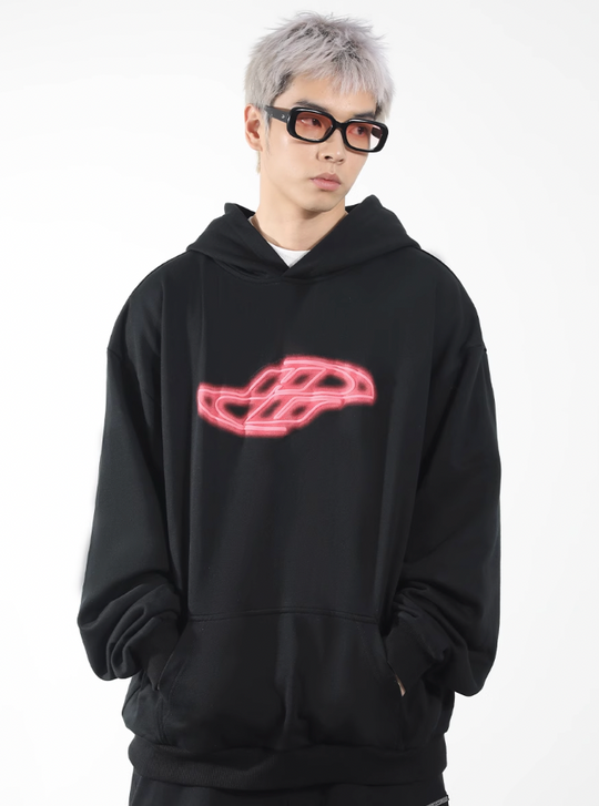 Harsh and Cruel Neon Super Runner Foam Gradient Hoodie