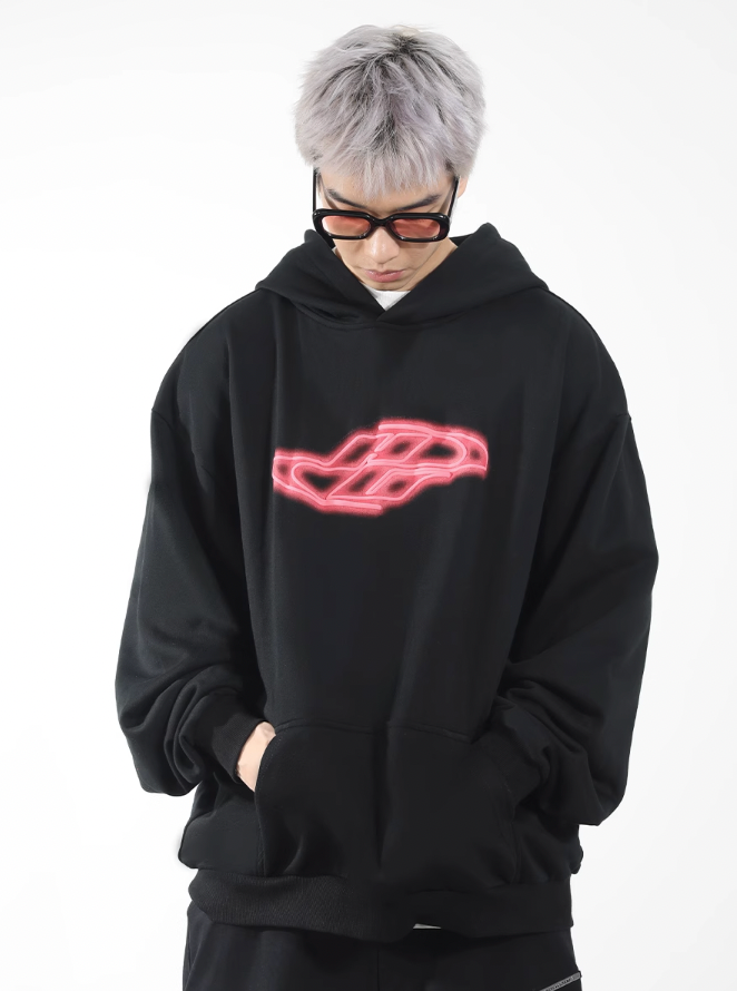 Harsh and Cruel Neon Super Runner Foam Gradient Hoodie