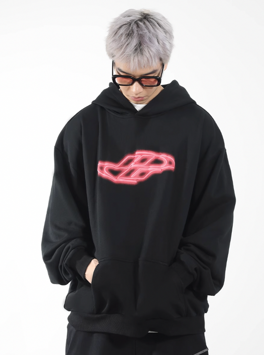Harsh and Cruel Neon Super Runner Foam Gradient Hoodie