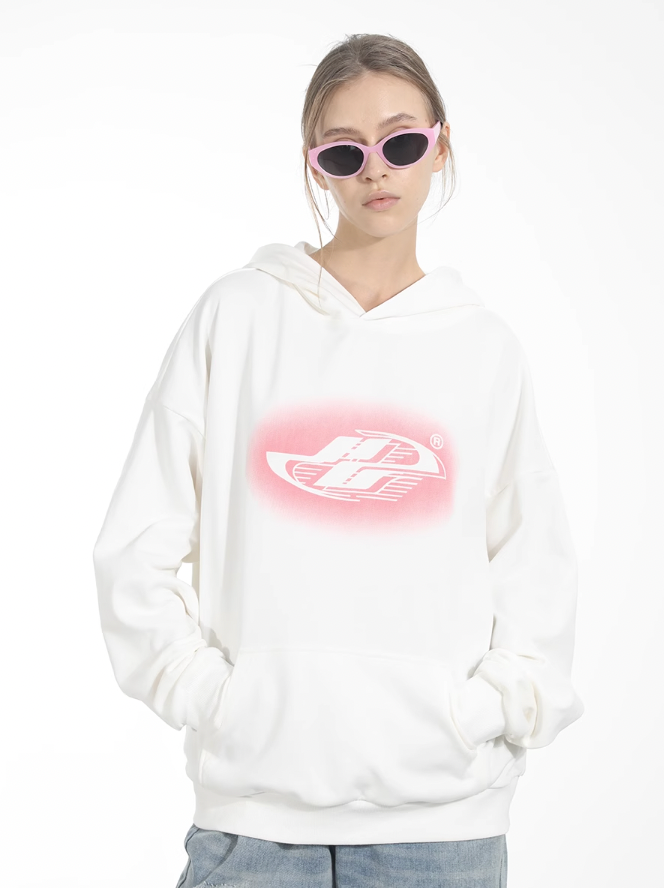 Harsh and Cruel Inkjet Gradient Print Hoodie