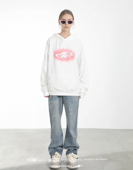 Harsh and Cruel Inkjet Gradient Print Hoodie