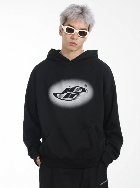 Harsh and Cruel Inkjet Gradient Print Hoodie
