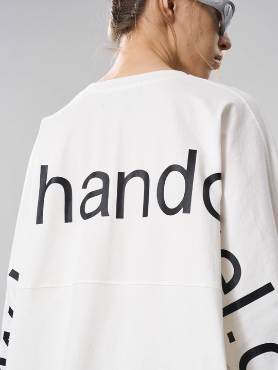 Harsh and Cruel Large Printed Loose Long Sleeve Tee