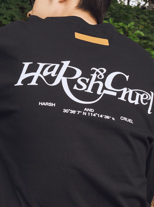Harsh and Cruel 3D Logo Long Sleeve Tee