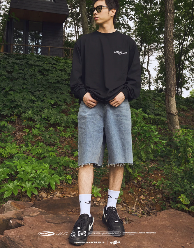 Harsh and Cruel 3D Logo Long Sleeve Tee