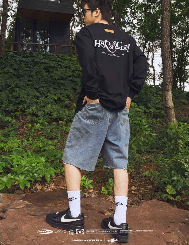 Harsh and Cruel 3D Logo Long Sleeve Tee