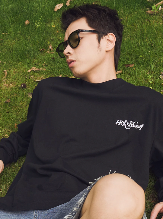 Harsh and Cruel 3D Logo Long Sleeve Tee