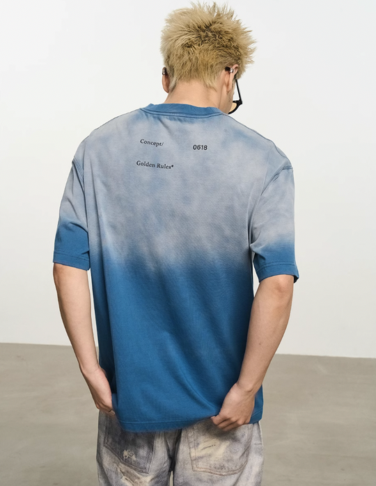 Harsh and Cruel Gradient Batik Wash Print Tee