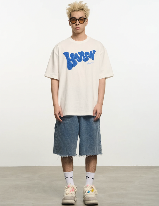 Harsh and Cruel Bubble Embroidered Logo Tee
