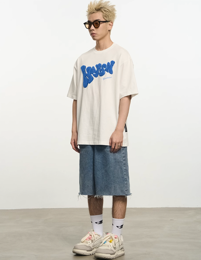 Harsh and Cruel Bubble Embroidered Logo Tee