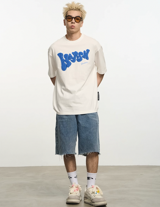 Harsh and Cruel Bubble Embroidered Logo Tee
