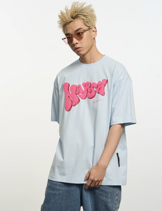 Harsh and Cruel Bubble Embroidered Logo Tee