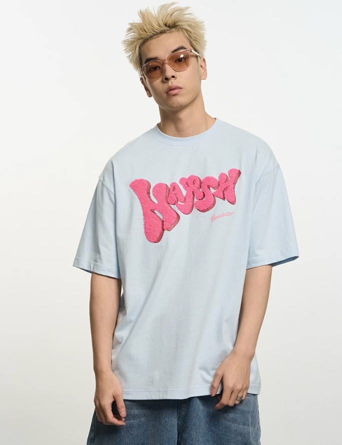 Harsh and Cruel Bubble Embroidered Logo Tee