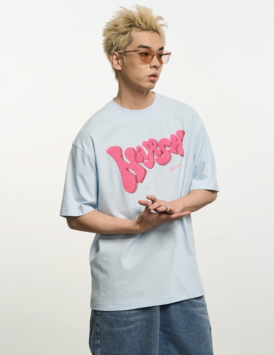Harsh and Cruel Bubble Embroidered Logo Tee