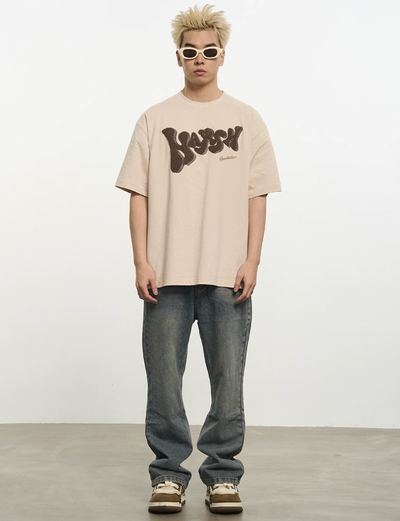 Harsh and Cruel Bubble Embroidered Logo Tee