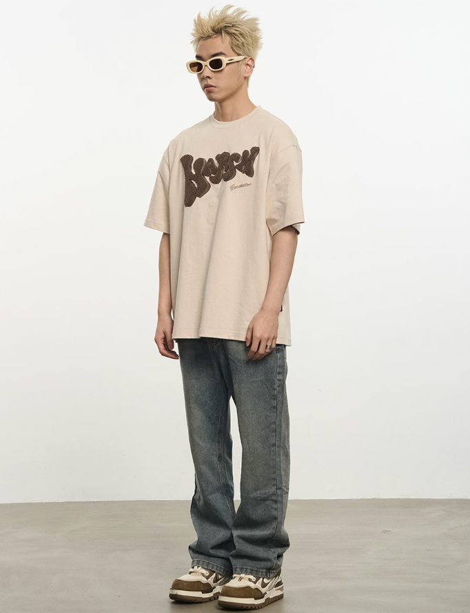 Harsh and Cruel Bubble Embroidered Logo Tee