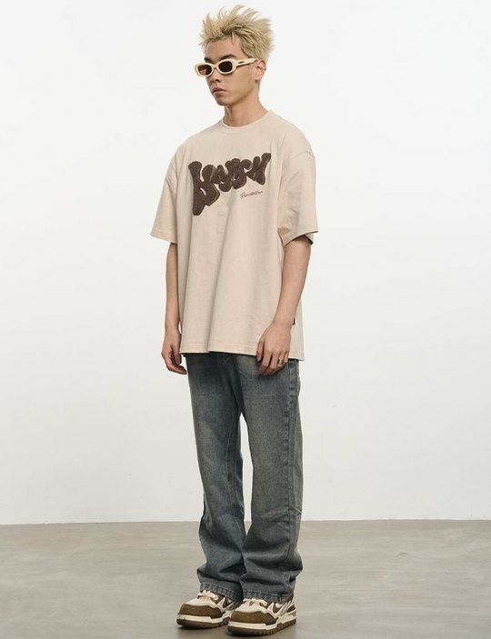 Harsh and Cruel Bubble Embroidered Logo Tee