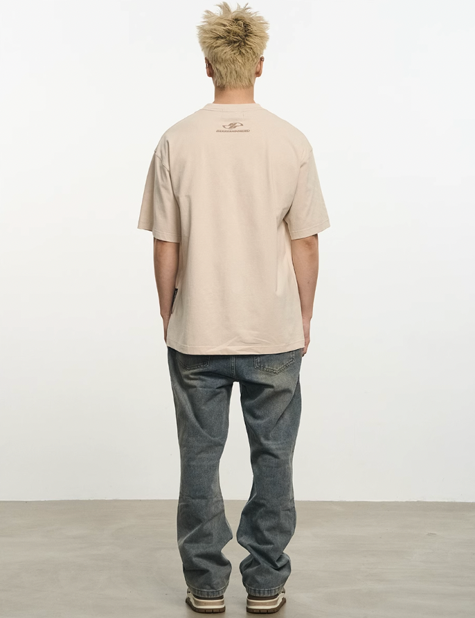 Harsh and Cruel Bubble Embroidered Logo Tee