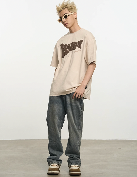 Harsh and Cruel Bubble Embroidered Logo Tee