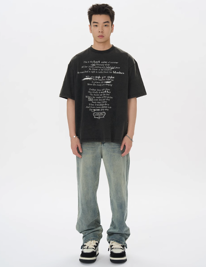 Harsh and Cruel Last Rose Of Summer Printed Tee