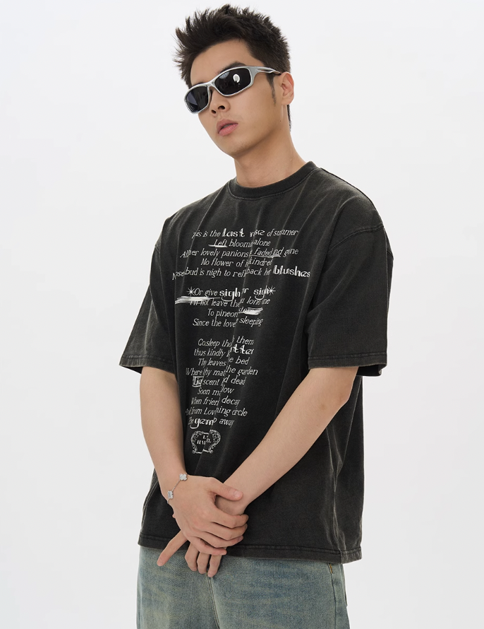 Harsh and Cruel Last Rose Of Summer Printed Tee