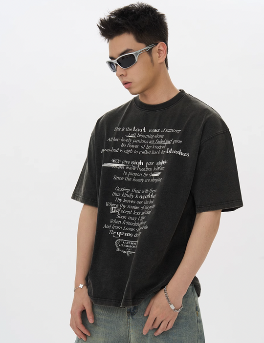 Harsh and Cruel Last Rose Of Summer Printed Tee