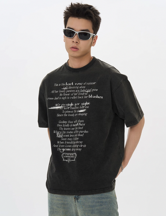 Harsh and Cruel Last Rose Of Summer Printed Tee