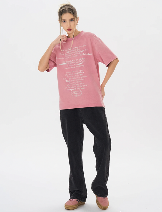 Harsh and Cruel Last Rose Of Summer Printed Tee