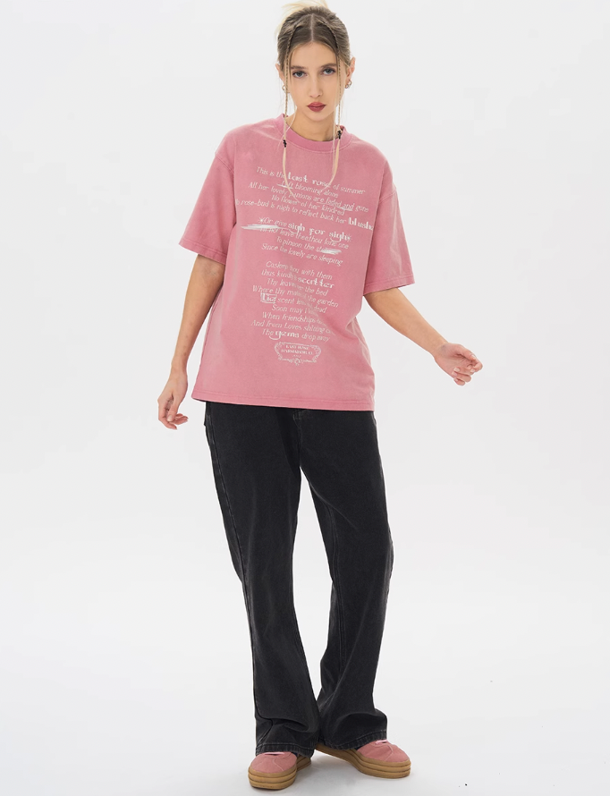 Harsh and Cruel Last Rose Of Summer Printed Tee