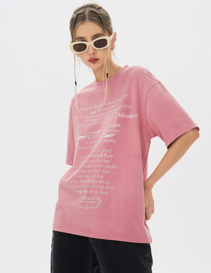 Harsh and Cruel Last Rose Of Summer Printed Tee