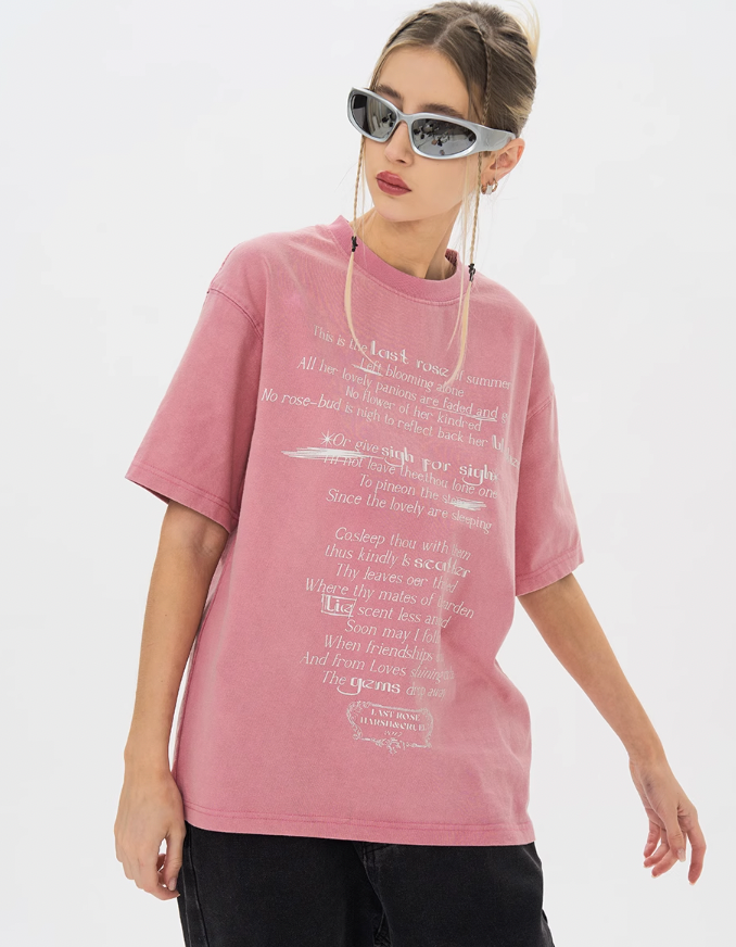 Harsh and Cruel Last Rose Of Summer Printed Tee
