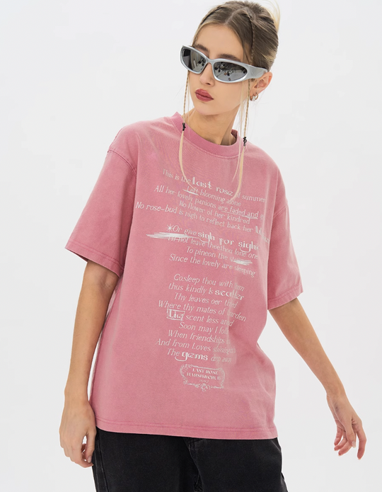 Harsh and Cruel Last Rose Of Summer Printed Tee