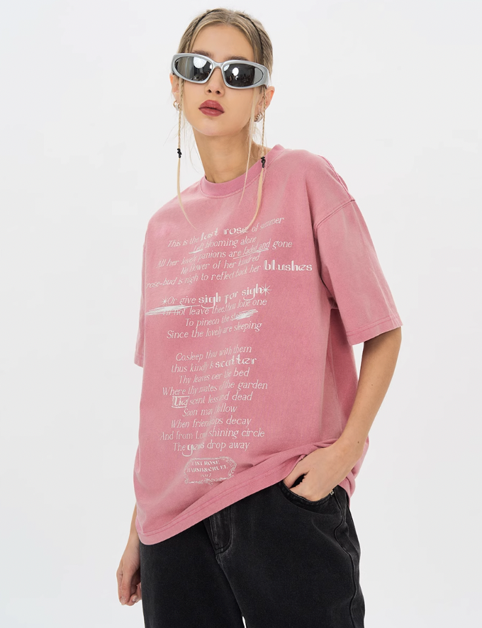 Harsh and Cruel Last Rose Of Summer Printed Tee