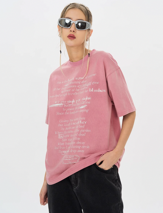 Harsh and Cruel Last Rose Of Summer Printed Tee