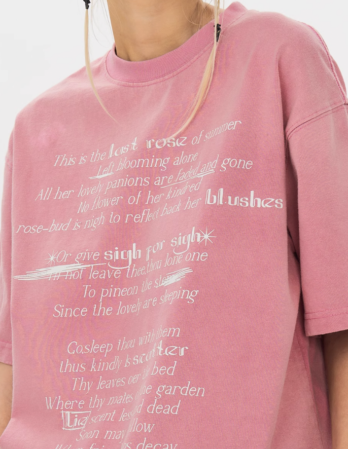 Harsh and Cruel Last Rose Of Summer Printed Tee