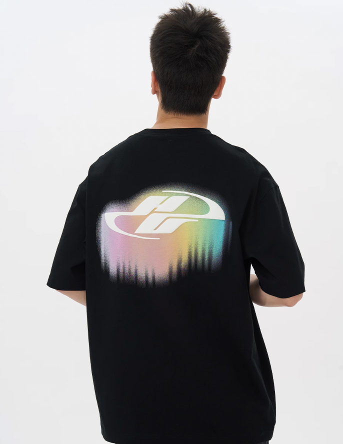 Harsh and Cruel Dripping Rainbow Logo Tee