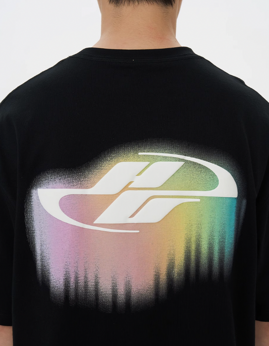 Harsh and Cruel Dripping Rainbow Logo Tee