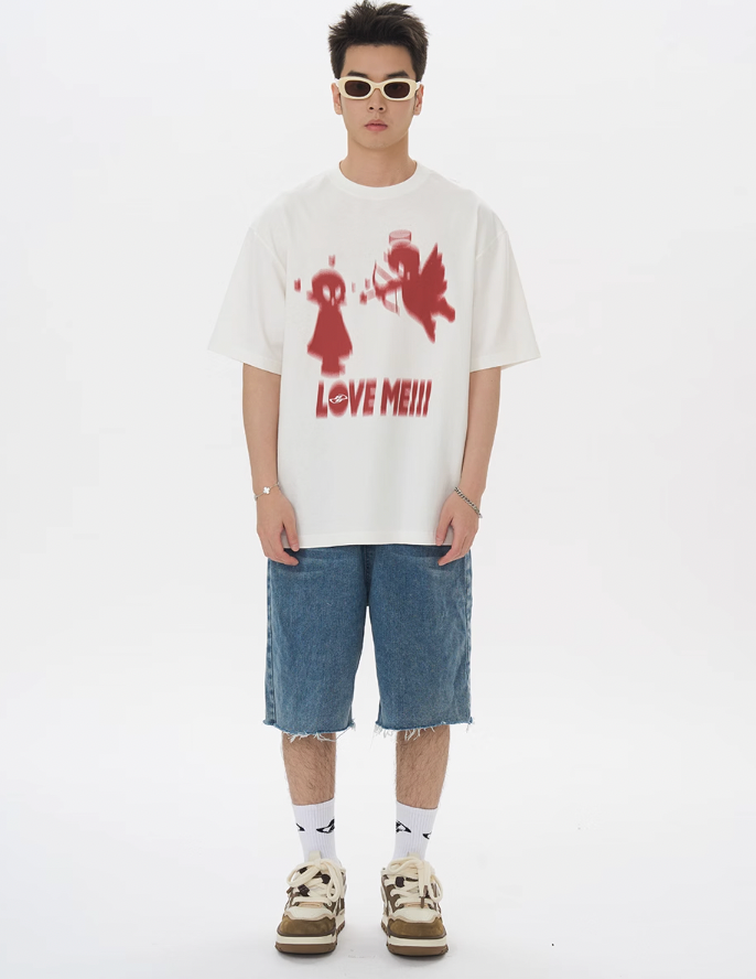 Harsh and Cruel Angel Imp Illusion Graffiti Tee