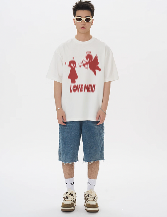 Harsh and Cruel Angel Imp Illusion Graffiti Tee