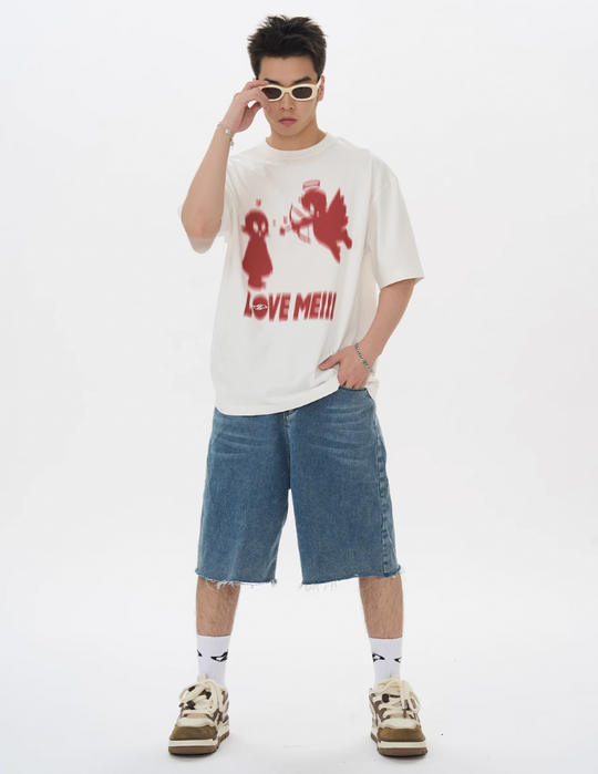 Harsh and Cruel Angel Imp Illusion Graffiti Tee