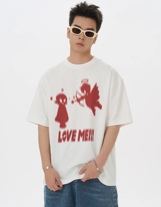 Harsh and Cruel Angel Imp Illusion Graffiti Tee