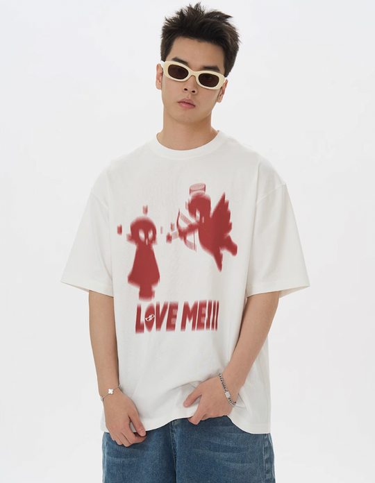 Harsh and Cruel Angel Imp Illusion Graffiti Tee