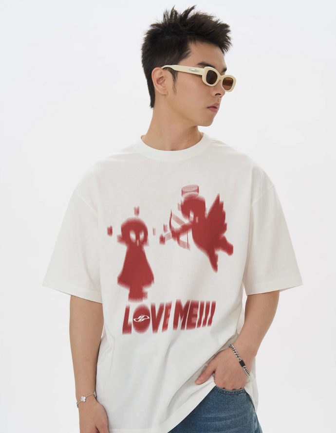 Harsh and Cruel Angel Imp Illusion Graffiti Tee